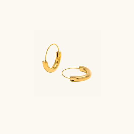 Moon Drop Earrings - 18K Gold Plated