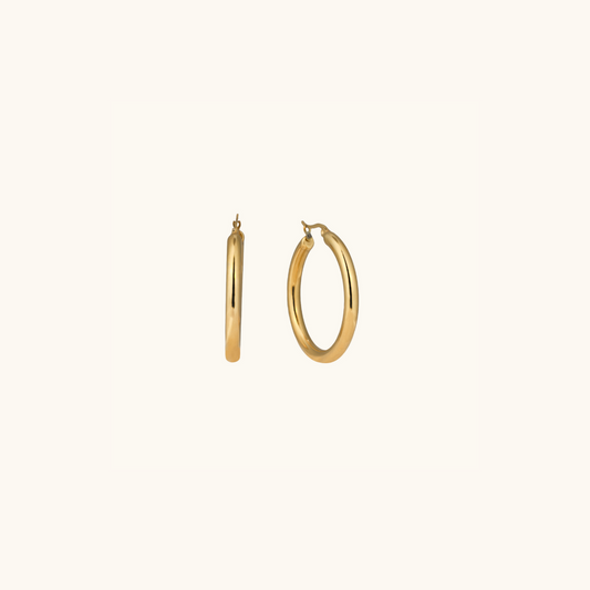 Classic Medoza Hoops Earrings - 18K Gold Plated