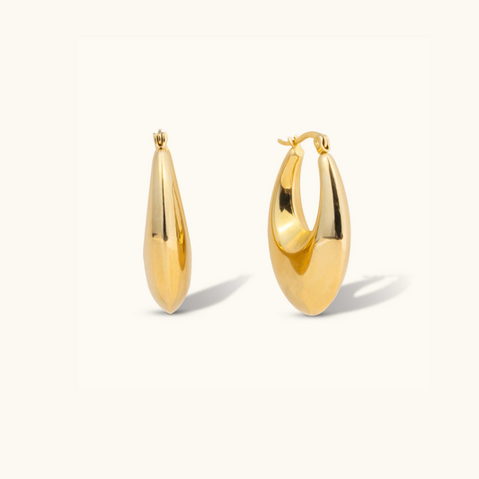 Timeless Bulky Hoops - 18K Gold Plated