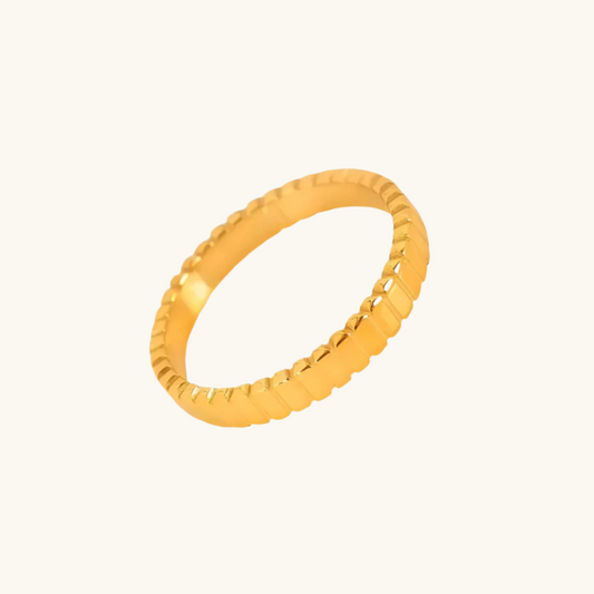 Minimal Gold Barry Ring- 18K Gold Plated