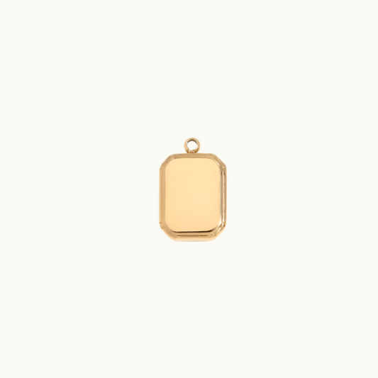 Buy Gold Block Charm - 18K Gold Plated online jewellery