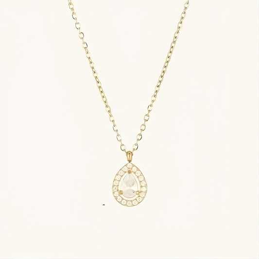 Buy Oval Solitaire Pendant Necklace online jewellery