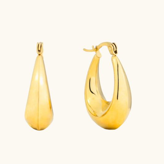 Buy Show Stopper Hoops Earrings - 18K Gold Plated online jewellery