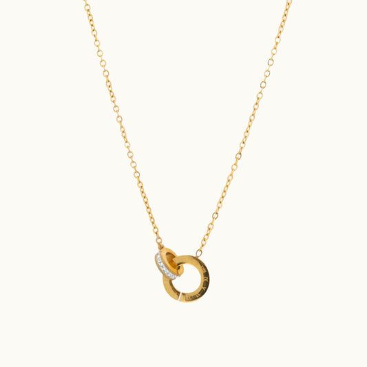 Buy Interlocked Timeless Pendant Necklace - 18K Gold Plated online jewellery