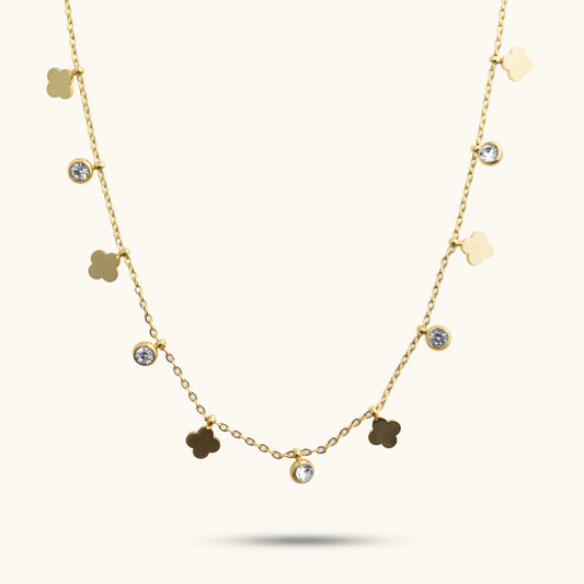 Buy Dainty Clover Necklace - 18K Gold Plated online jewellery