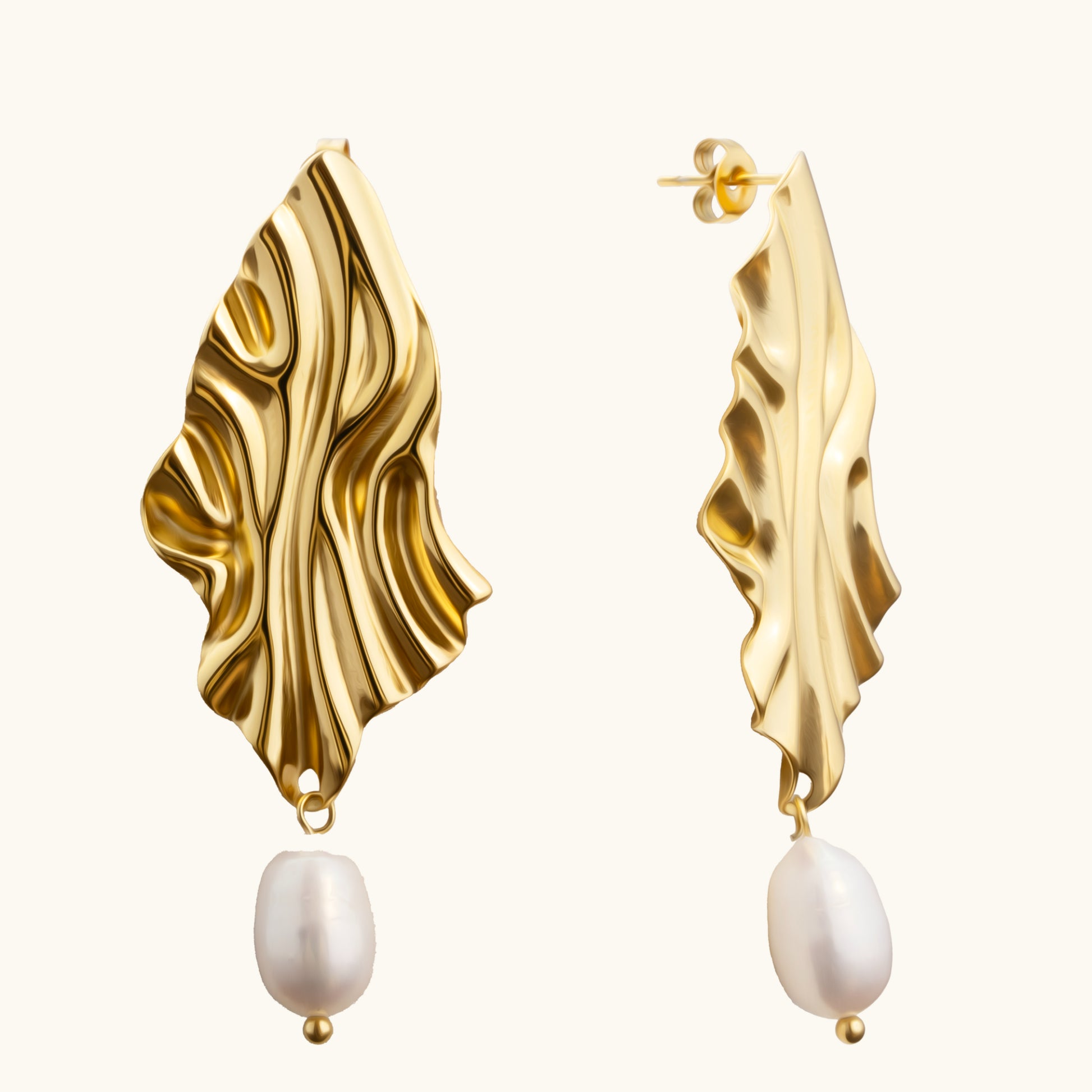 Buy Pearl Forrest Earrings - 18K Gold Plated online jewellery