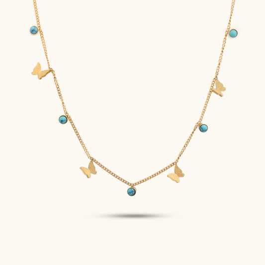 Dainty Bluko Necklace - 18K Gold Plated