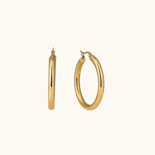 Classic Medoza Hoops Earrings - 18K Gold Plated