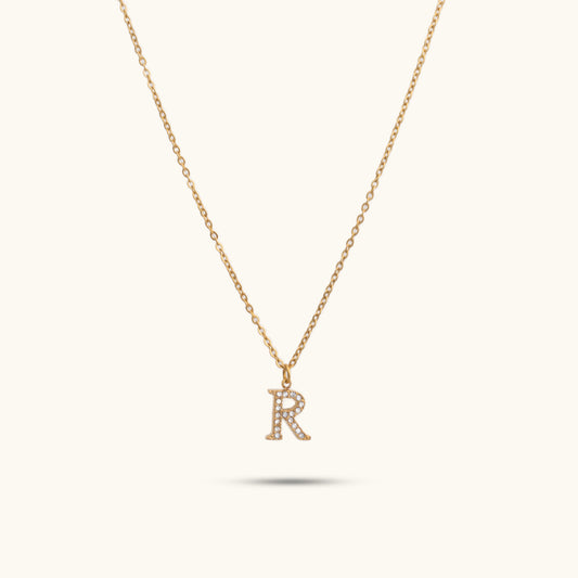 Dainty Initials Necklace - 18K Gold Plated