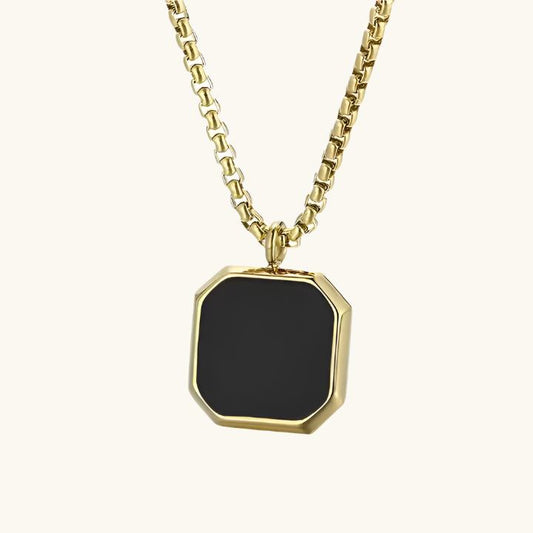 Buy Black Agate Pendant Necklace online jewellery