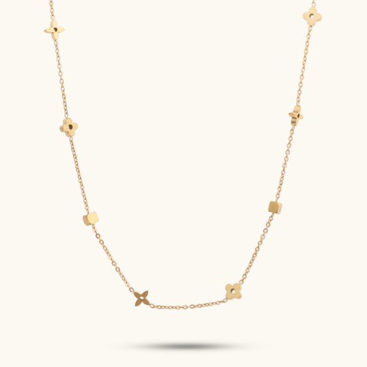 Minimal Mixi Necklace - 18K Gold Plated