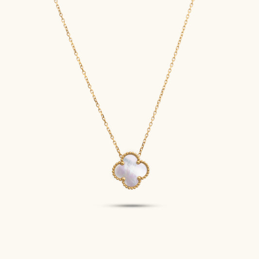 Dainty Clover Pendant Necklace - 18K Gold Plated